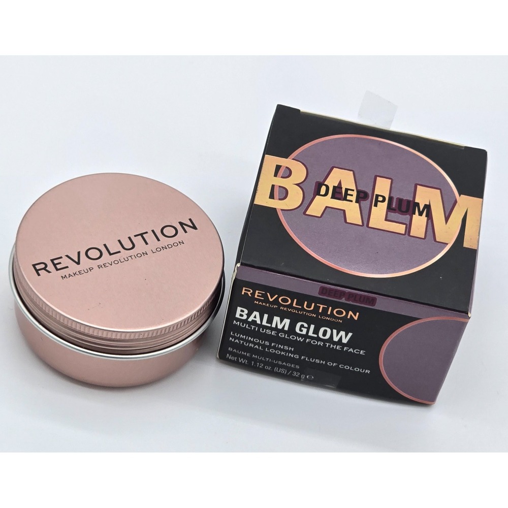 Makeup Revolution Balm Glow Deep Plum Multi Use Face Cheek Lip Balm 1.12 oz NEW